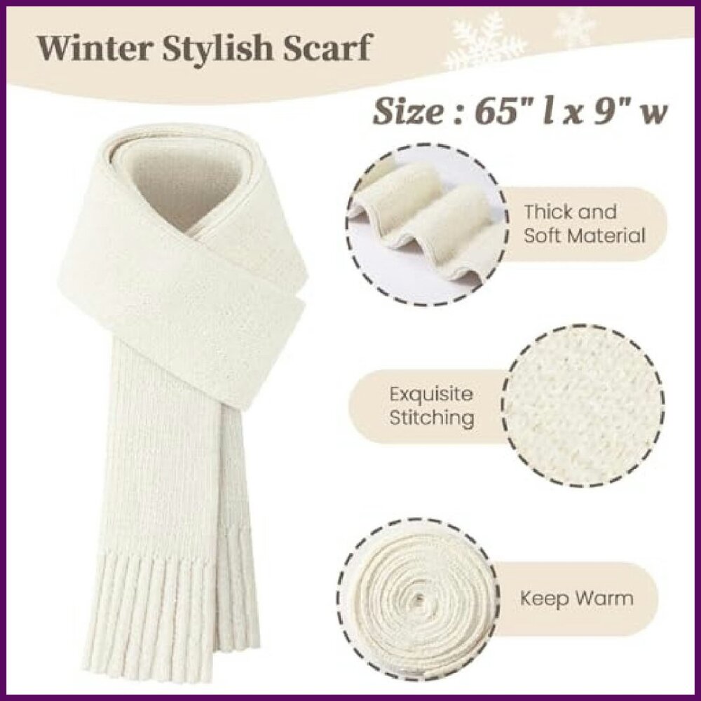 Chenille Winter Set: Touchscreen Gloves, Scarf, B… - image 5